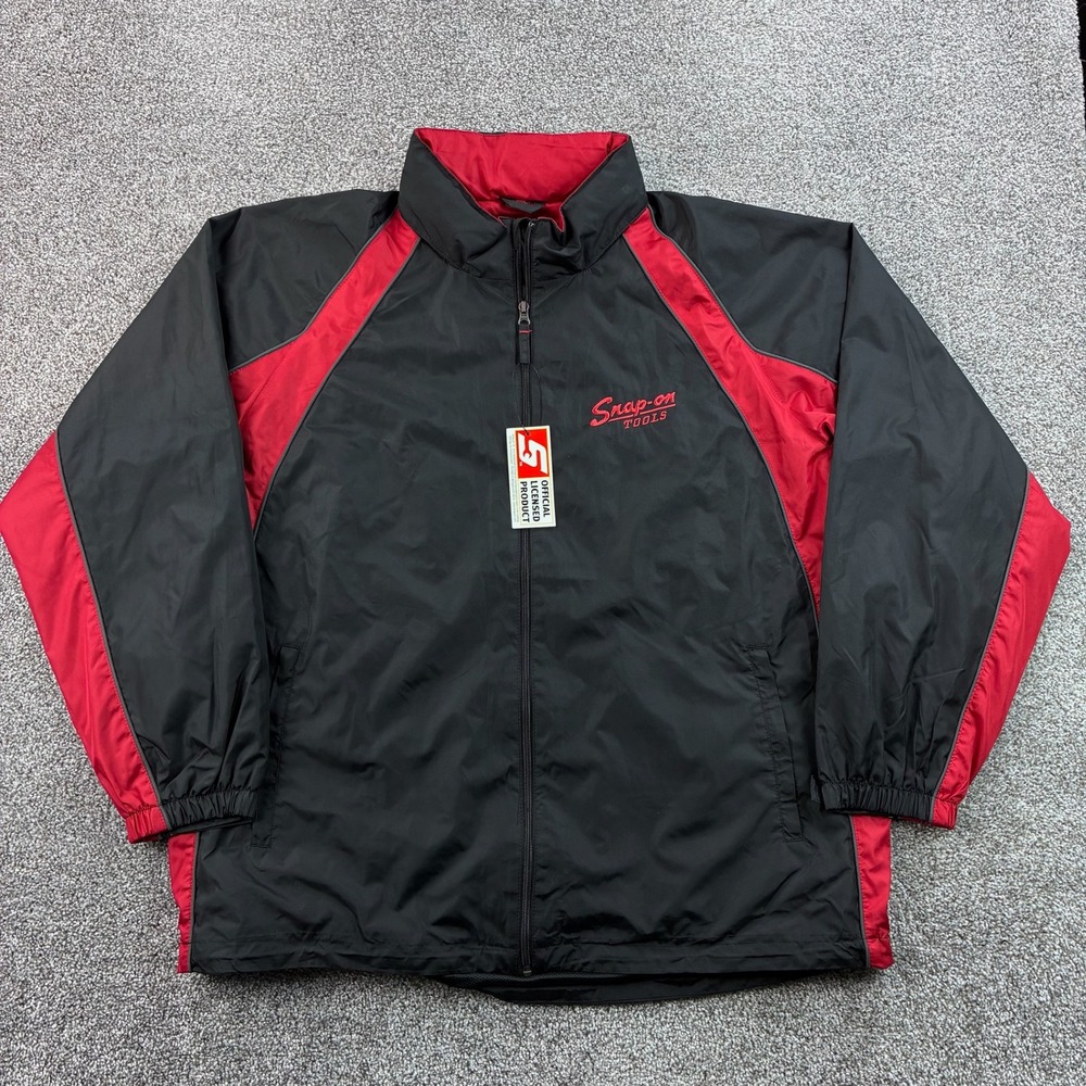 NEW Snap-on Tools Windbreaker Jacket Mens XL Black Official Licensed Mechanic